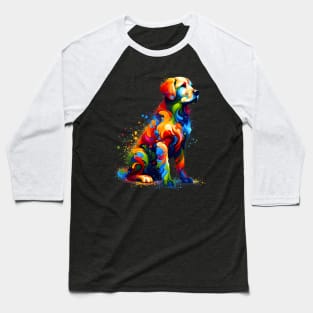 Vibrant Abstract Hamiltonstovare in Colorful Splash Art Style Baseball T-Shirt